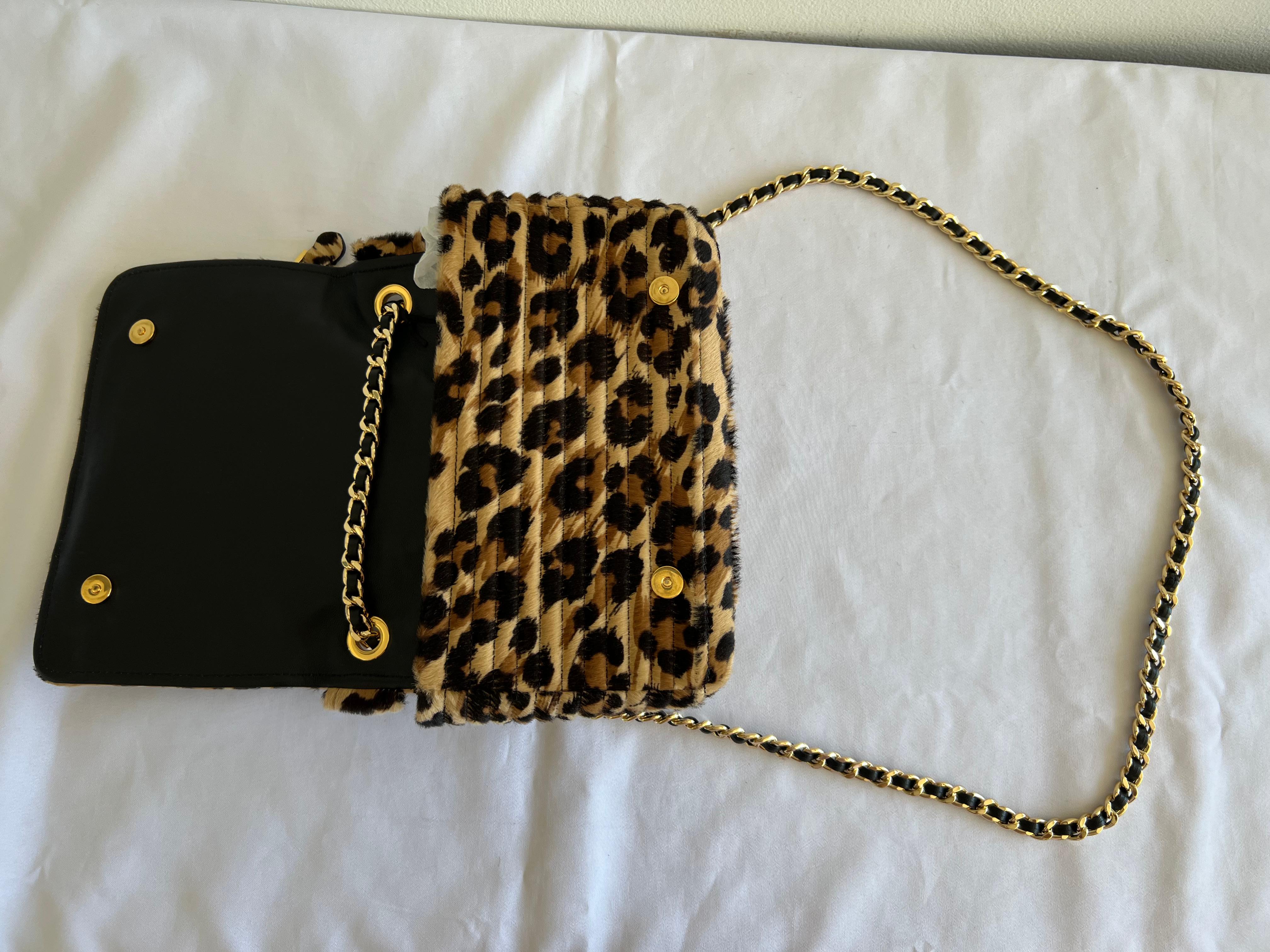 $2255 AW21 Moschino Couture Jeremy Scott Nude Biker Jacket Leopard Shoulder Bag 1