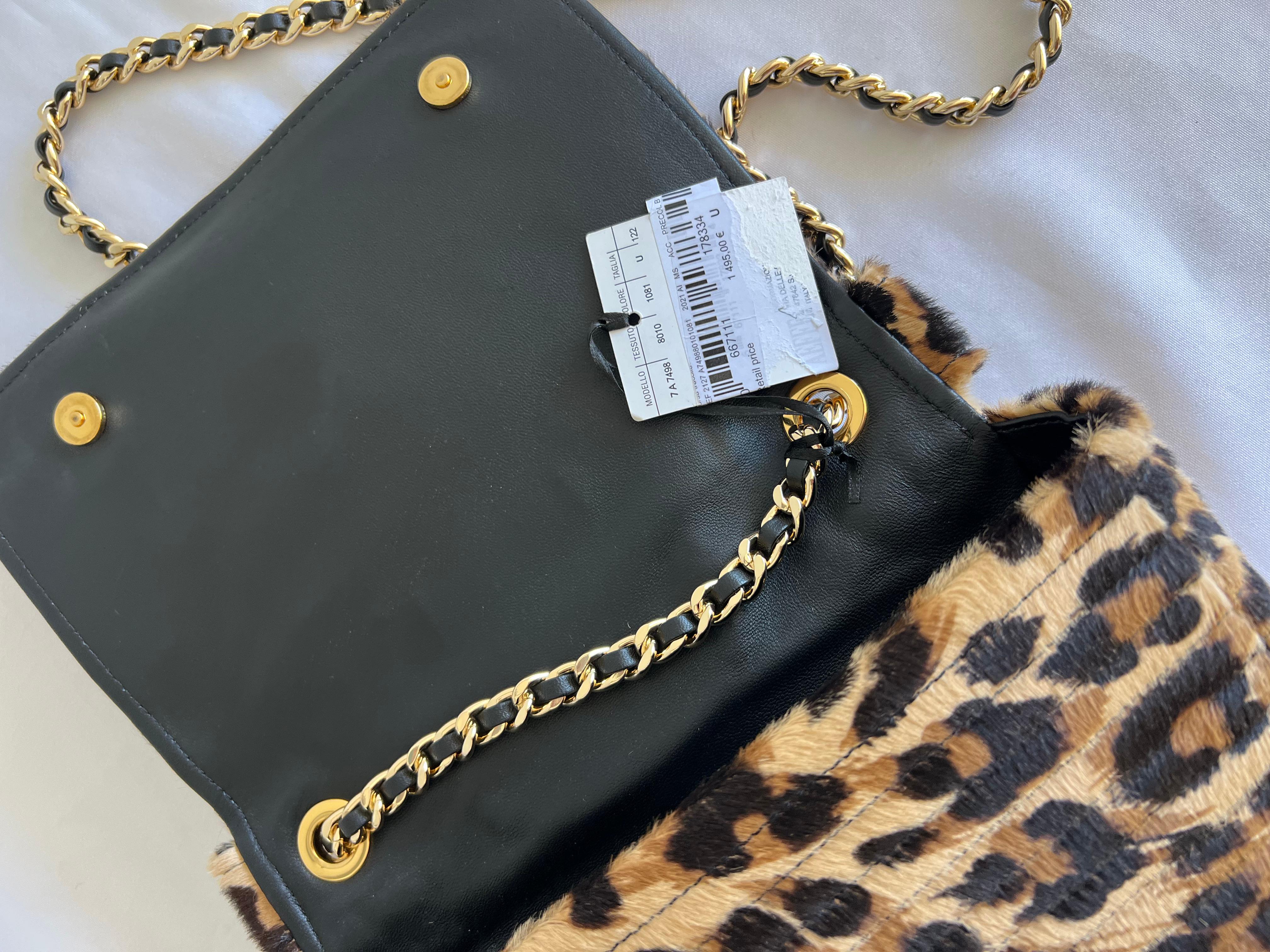 $2255 AW21 Moschino Couture Jeremy Scott Nude Biker Jacket Leopard Shoulder Bag 2