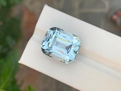 22.55 Carat Natural Loose Aquamarine Cushion Cut Gemstone