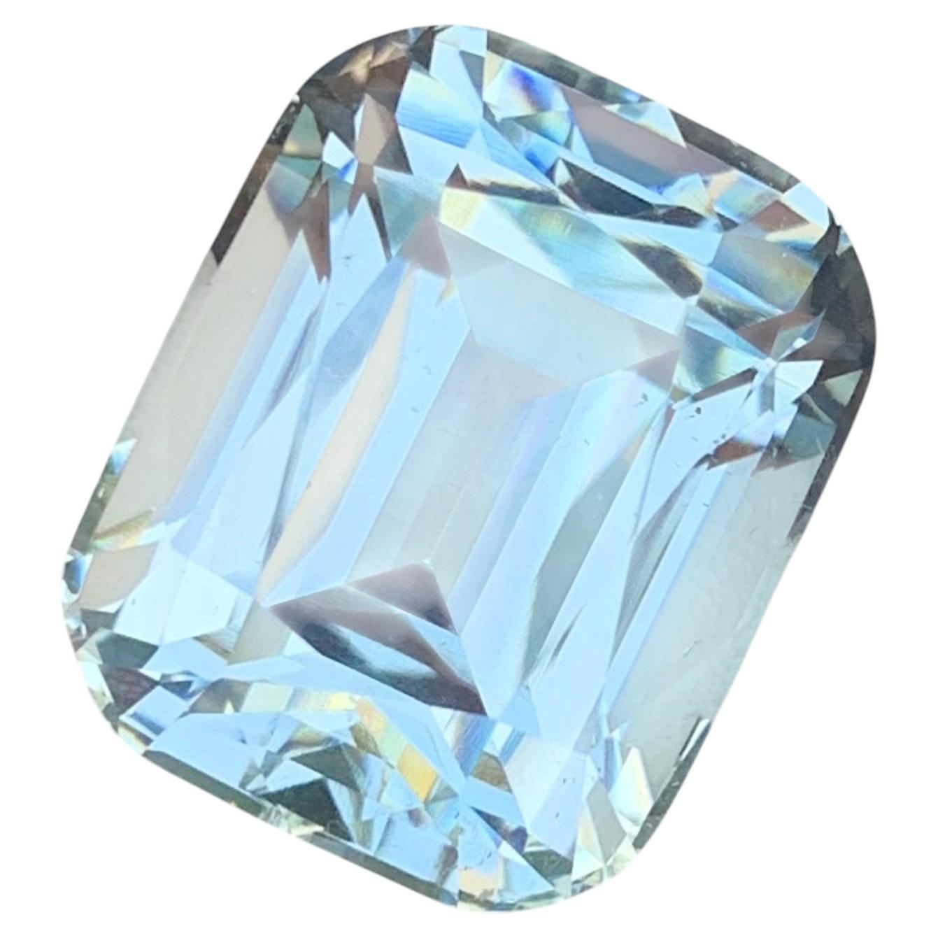 22.55 Carat Natural Loose Aquamarine Cushion Cut Gemstone