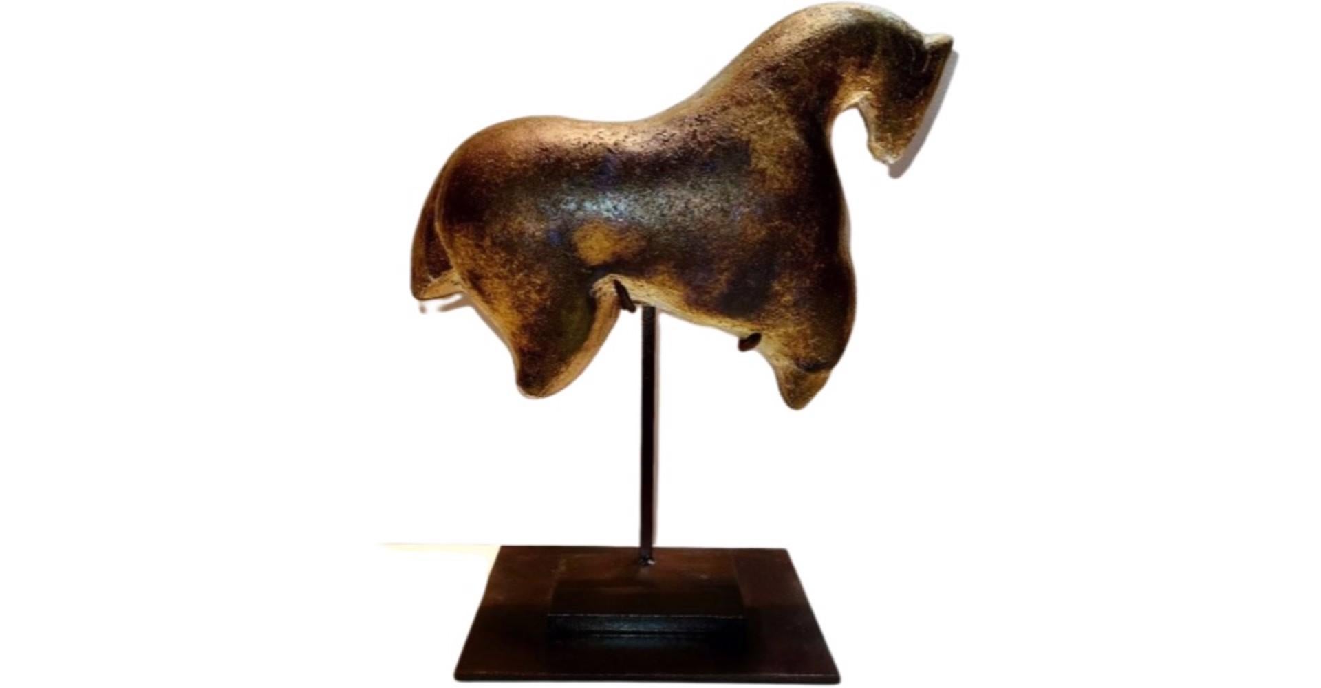 Metallic Ancient Horse - Medium - Art by Marlene Rose (b. 1967)