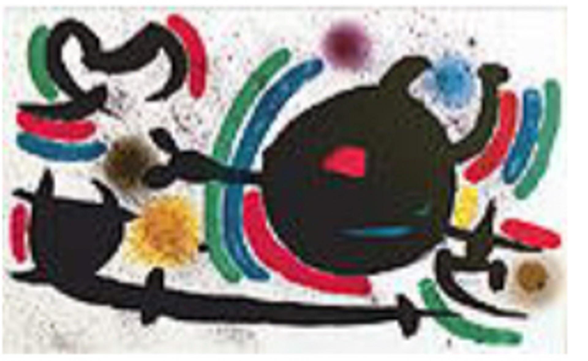 Miro Lithographs Volume I Plate X - Print by Joan Miro (1893 - 1983)