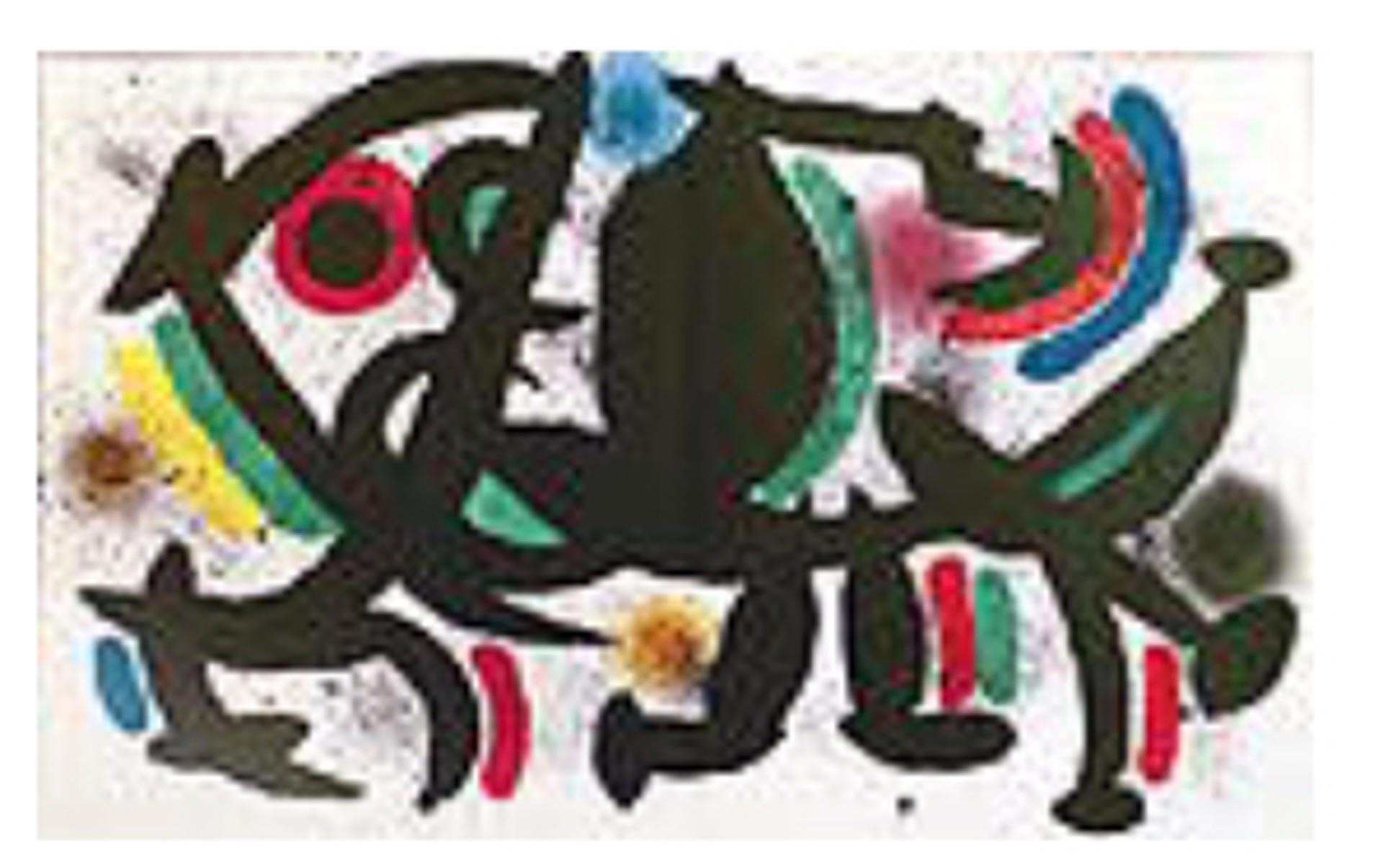 Miro Lithographs Volume I Plate VII - Art by Joan Miro (1893 - 1983)