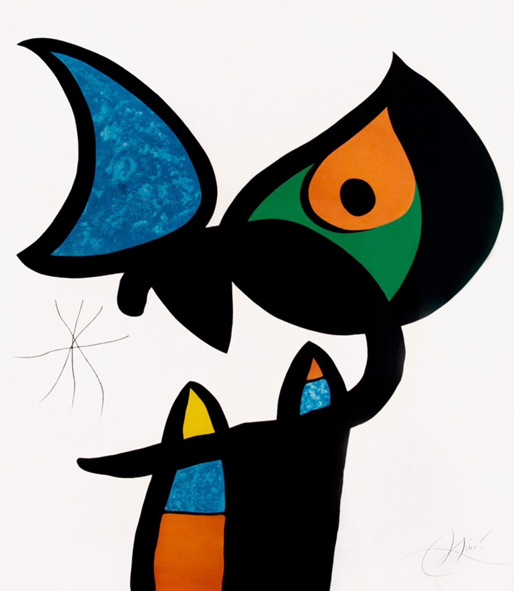 Plate VI from Espriu - Art by Joan Miro (1893 - 1983)