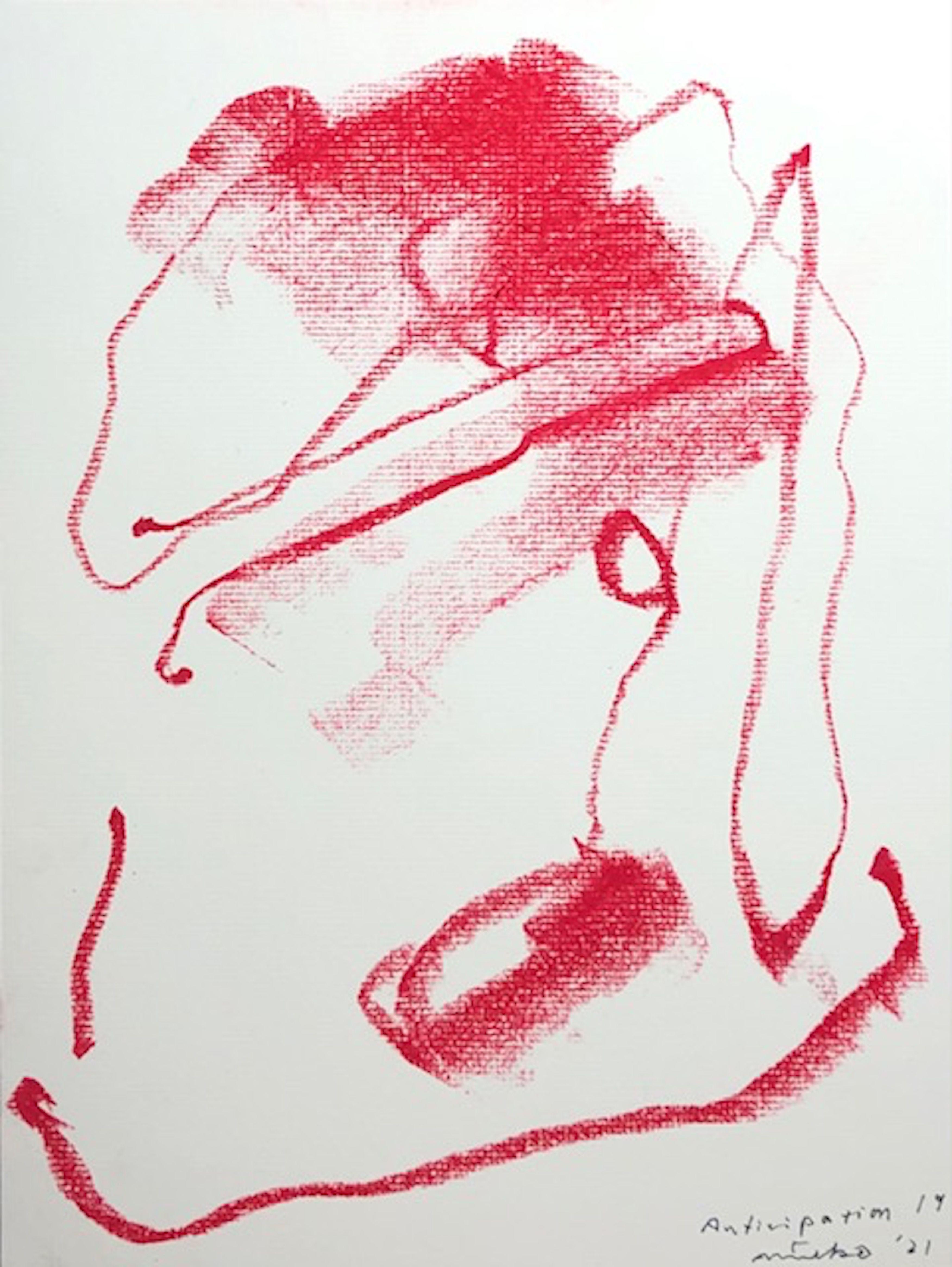 Anticipation 19, Drawing, Pastels on Paper - Art by Mineko Yoshida