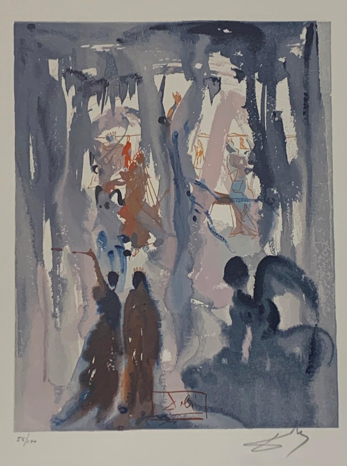 Divine Comedy Woodblock Prints
ML 1118, AF 195
Woodblock from Dali’s The Divine Comedy - Published by Foret / Les Heures Claires.
Print size approx. 13 x 10.25” with a deckled edge at the bottom.
Print is on BFK Rives paper
Salvador Dali’s signature