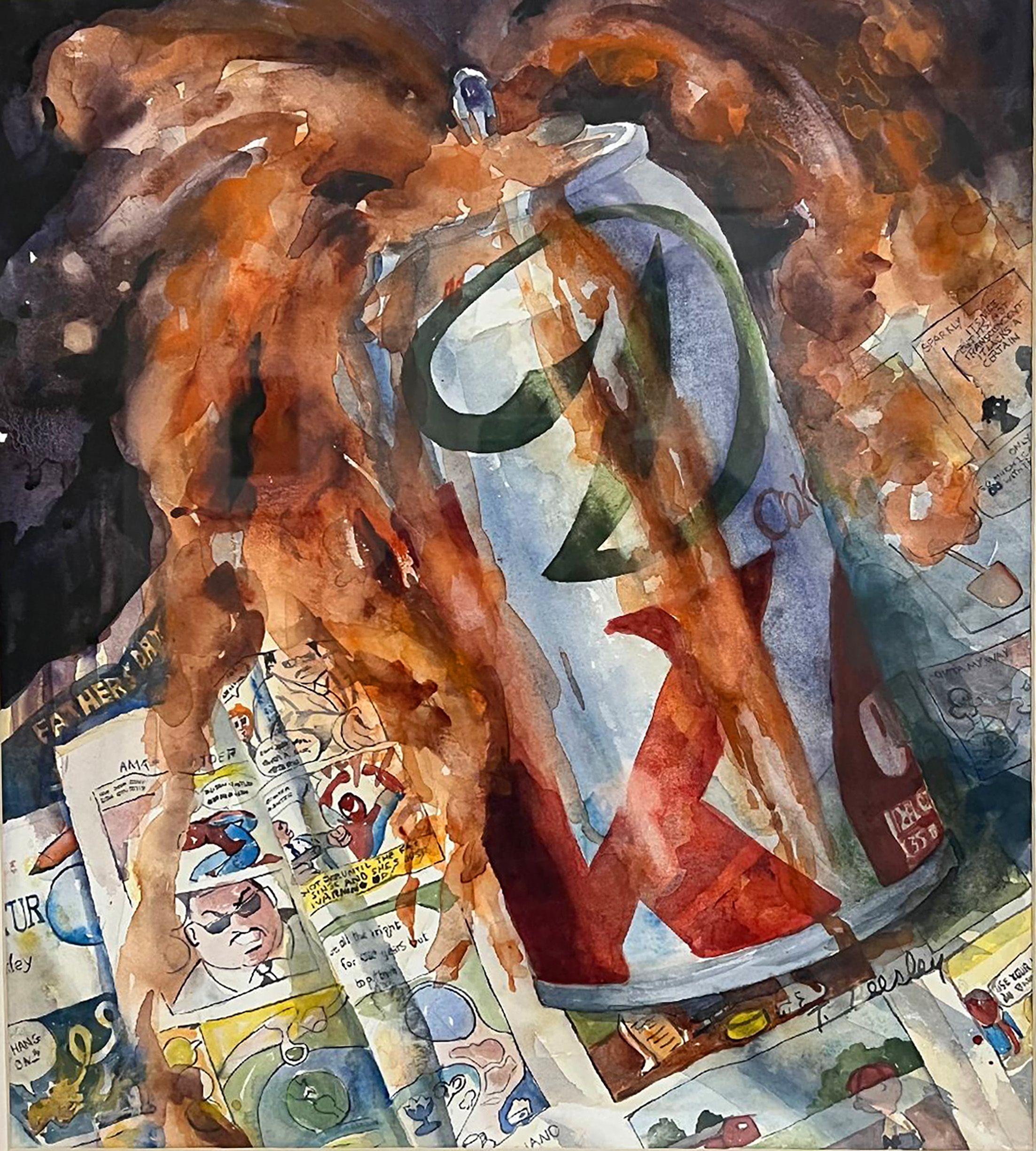 Tout Shook Up, peinture, aquarelle sur papier aquarelle - Art de Terrece Beesley