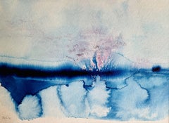 Tormenta (Gewitter Ã¼ber dem Bodden), Pintura, Acuarela sobre papel