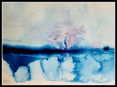 Tormenta (Gewitter Ã¼ber dem Bodden), Pintura, Acuarela sobre papel