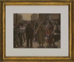 Harold Hope Read (1881-1959) - Framed Watercolour, Busy Street Scene