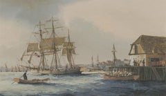 Ken Hammond (b.1948) - 20th Century Gouache, Setting Sail from Harbour