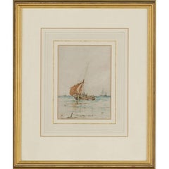 Albert Markes (1865-1901) - Framed Late 19th Century Watercolour, Sailing Boats