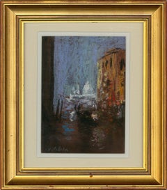 Charles Pelletier (1922-2005) - Pastel du 20e siècle, Venise
