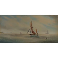 Garman Morris (act.1900-1930) - Signed Early 20th Century Watercolour, Calm Seas