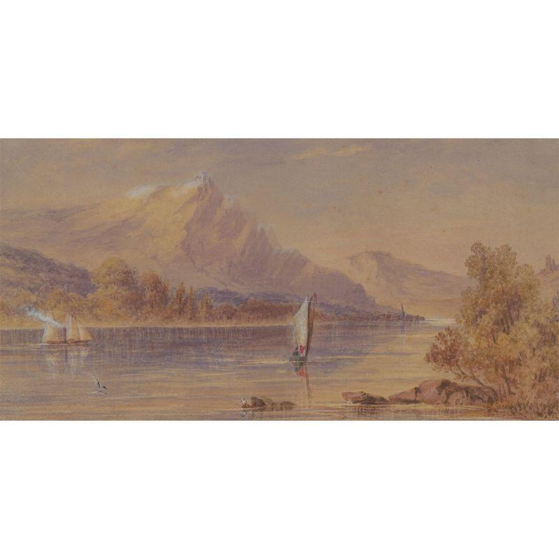 John Charles Moody (1884-1962) - Early 20th Century Watercolour, Mountain View For Sale 1