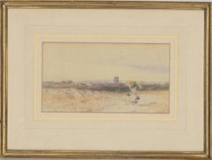 Attribut. Frederick Barry – Aquarell des späten 19. Jahrhunderts, Eine Ansicht von Gloucester