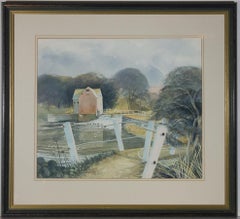 Winstanley - Large Framed 20th Century Watercolour, The Weir