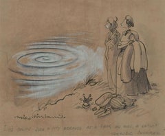 Mike Williams (b.1940) - 20th Century Pen and Ink Drawing, A Terrific Swimmer