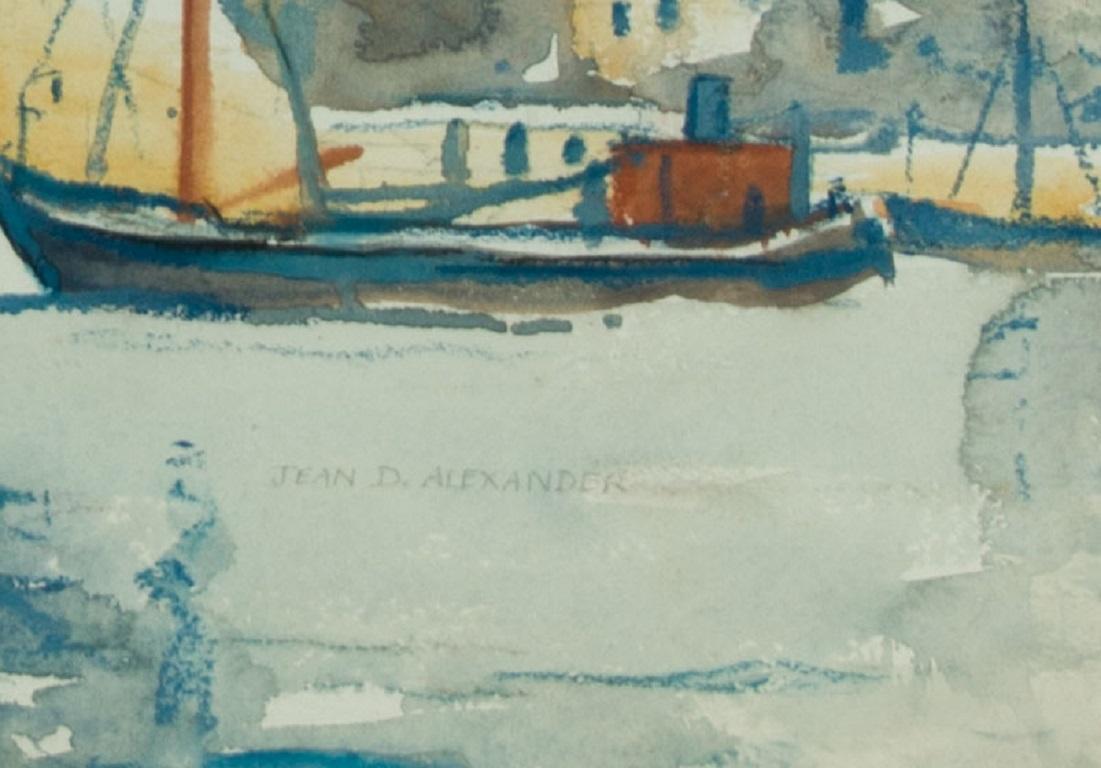 Jean Dryden Alexander (1911-1994) - Signed Watercolour, Rochester Castle For Sale 3