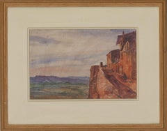 Ronald Olley (b.1923) - Framed 20th Century Watercolour, Continental Landscape