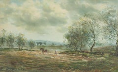 John Hamilton Glass SSA (fl.1890-1925) - Watercolour, Horse Plough