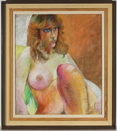 John Ivor Stewart PPPS (1936-2018) - 20th Century Pastel, Vibrant Nude Study