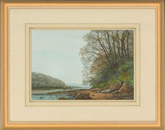 John Whitney (b.1934) - Two 2000 Watercolours, A Cornish Landscape and Cottage