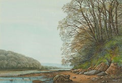 John Whitney (b.1934) - Two 2000 Watercolours, A Cornish Landscape and Cottage