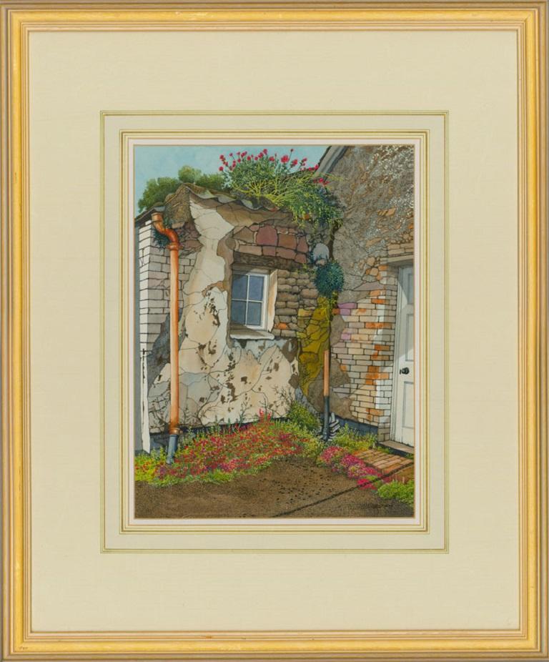 John Whitney (b.1934) - Two 2000 Watercolours, A Cornish Landscape and Cottage For Sale 3