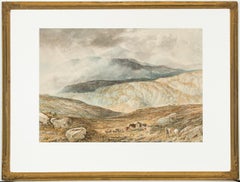 Attributed to Alfred H. Green - 19th Century Watercolour, Shepherd in Highlands
