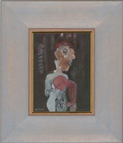 Lys Hansen - Framed 2003 Gouache, In Search of the Milk of Human Kindness