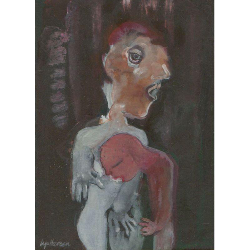Lys Hansen - Framed 2003 Gouache, In Search of the Milk of Human Kindness 1