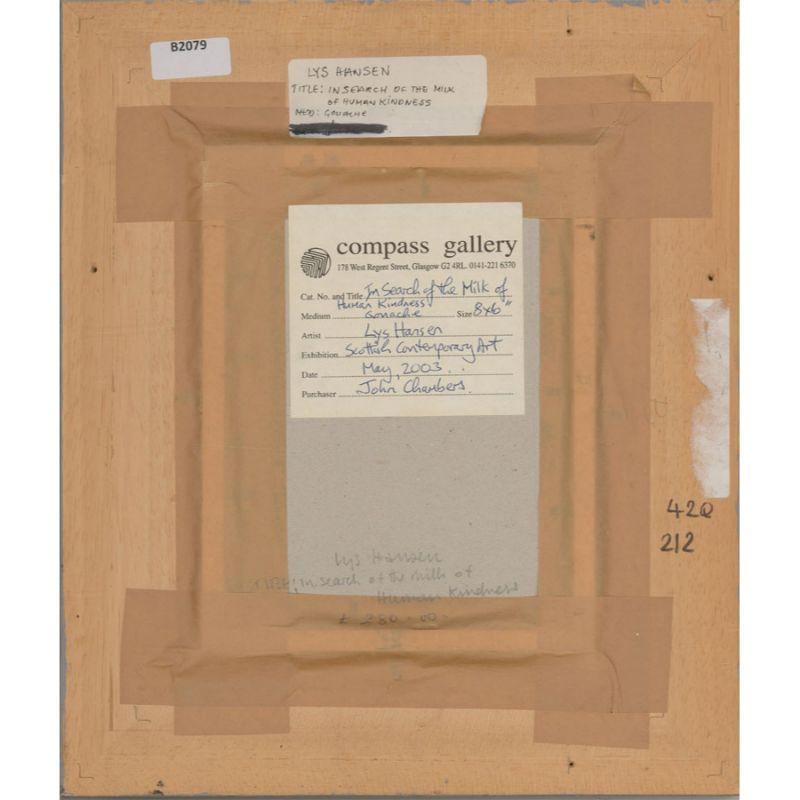 Lys Hansen - Framed 2003 Gouache, In Search of the Milk of Human Kindness 2
