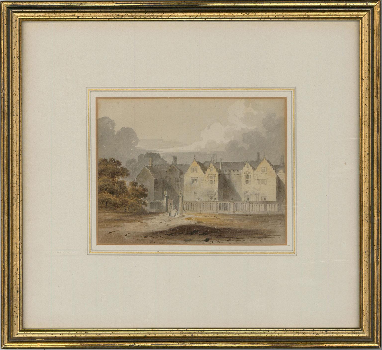 John Chessell Buckler zugeschrieben (1793-1894) - Aquarell, Stately Home
