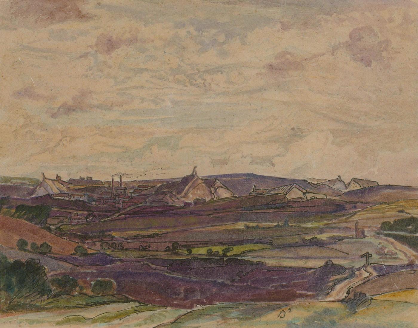 Claude Graham Muncaster RWS ROI RB (1903-1974) - 1921 Watercolour, Landscape For Sale 1