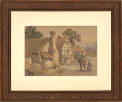 Walter G. Reynolds (1832-1896) - Signed 1884 Watercolour, Rural Cottages