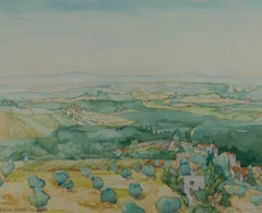 1994 Watercolour - Tuscany Village