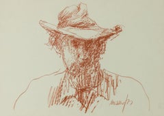 Vintage Peter Collins ARCA - Signed and Framed 1977 Pastel, Portrait of a Man