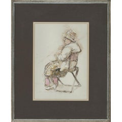 Gordon Stuart (1924-2015) - 20th Century Watercolour, Portrait of a Seated Lady