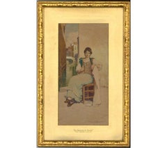 Walter Jenks Morgan (1847-1924) - Signed Watercolour, Una Signorina de Venezio