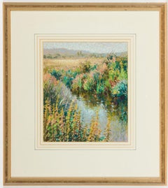 Sheila Goodman - circa 1992 Pastel, Meadow Stream