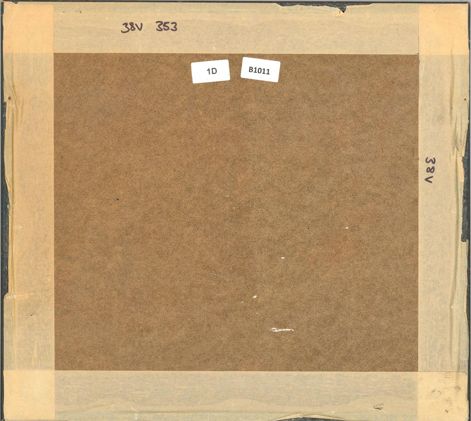 Kathleen Browne (1905-2007) – feines Aquarell aus der Mitte des 20. Jahrhunderts, Vase mit Pfingstrosen im Angebot 2