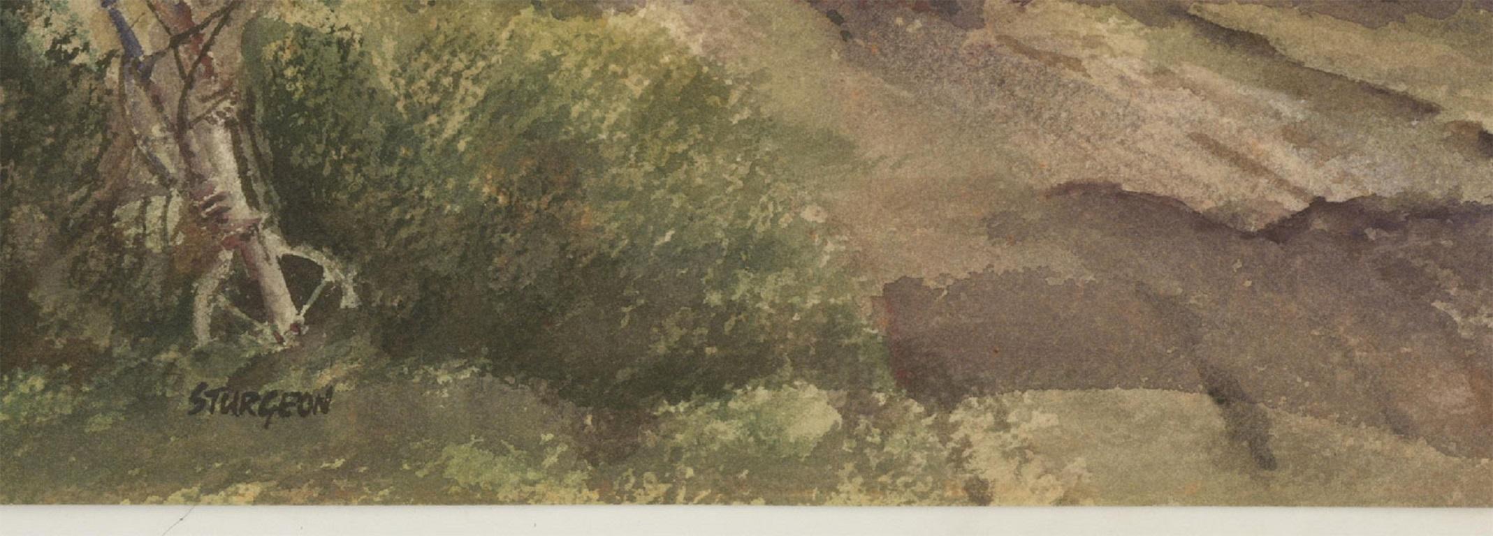 Eric Richard Sturgeon (1920-1999) - Aquarell des 20. Jahrhunderts, The Dairy Farm 2