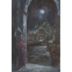 John Linfield (b.1930) NEAC - Signed & Framed 1988 Gouache, Carnevale