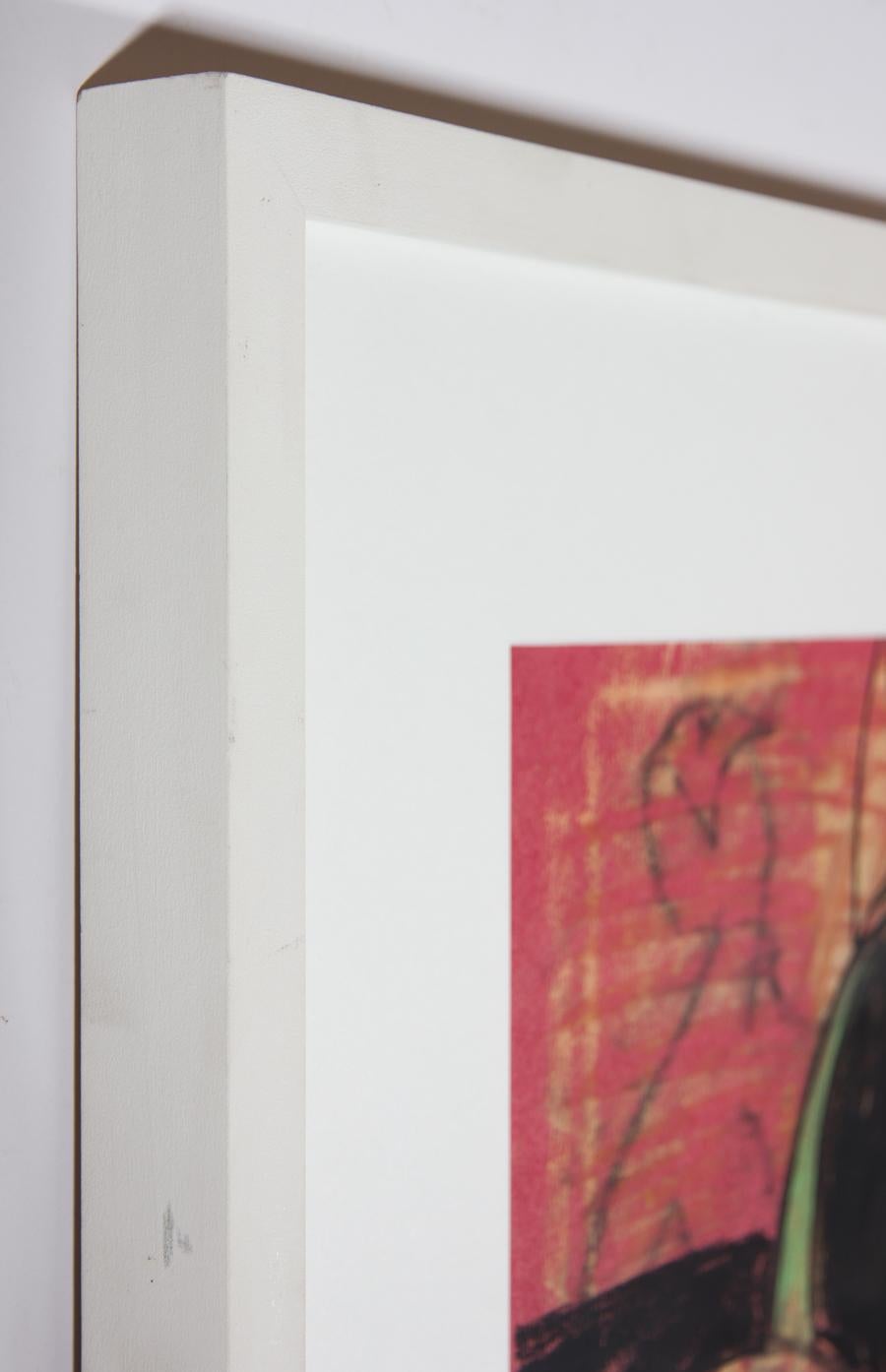 Jain Wallis - Signed & Framed Contemporary Pastel, Liferoom For Sale 3