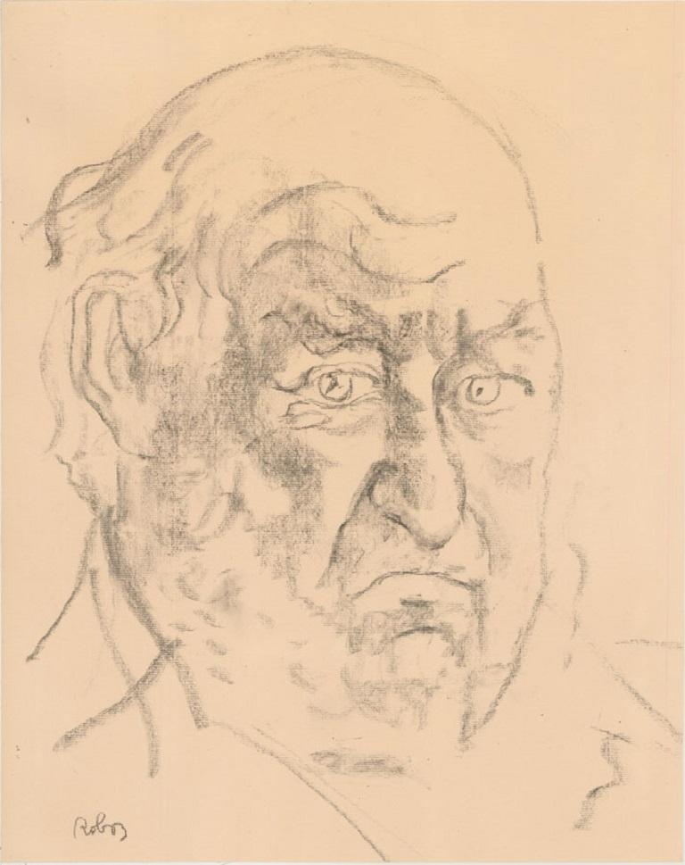 Zsuzsi Roboz (1929-2012) - Dessin en graphite, portrait de Lord Weidenfeld en vente 1