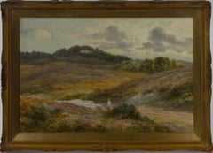 Charles Edward Johnson (1832-1913) - Signed & Framed 1909 Watercolour, Shepherd