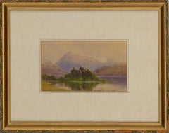 Antique Herbert Moxon Cook (1844-1928/29) - 1870 Watercolour, Kilchurn Castle