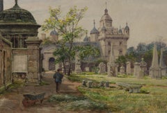 George Gray (1800-1910) - Watercolour, Figure with Scythe