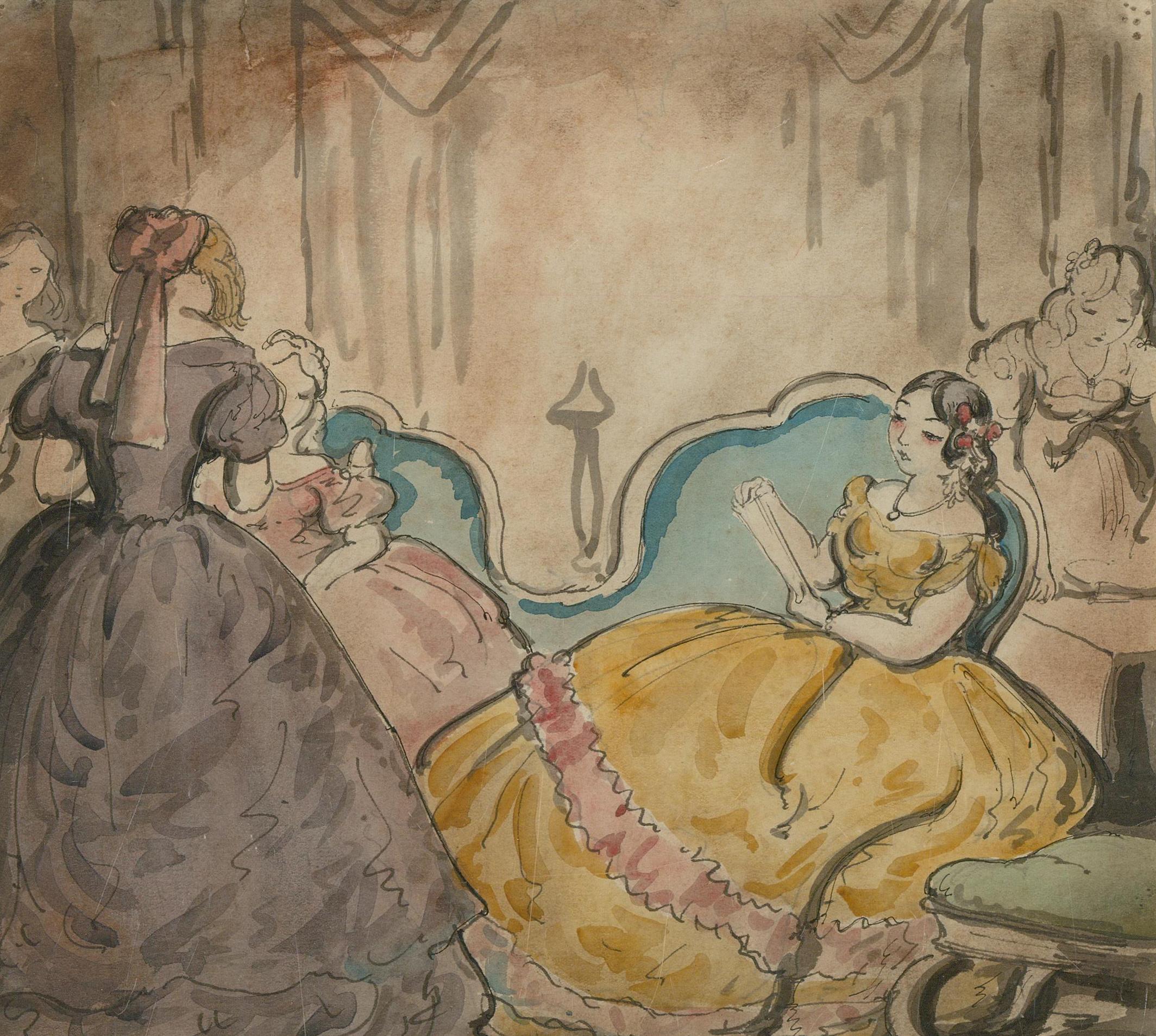 Harold Hope Read (1881-1959) - Early 20th Century Watercolour, Lady's Room For Sale 1